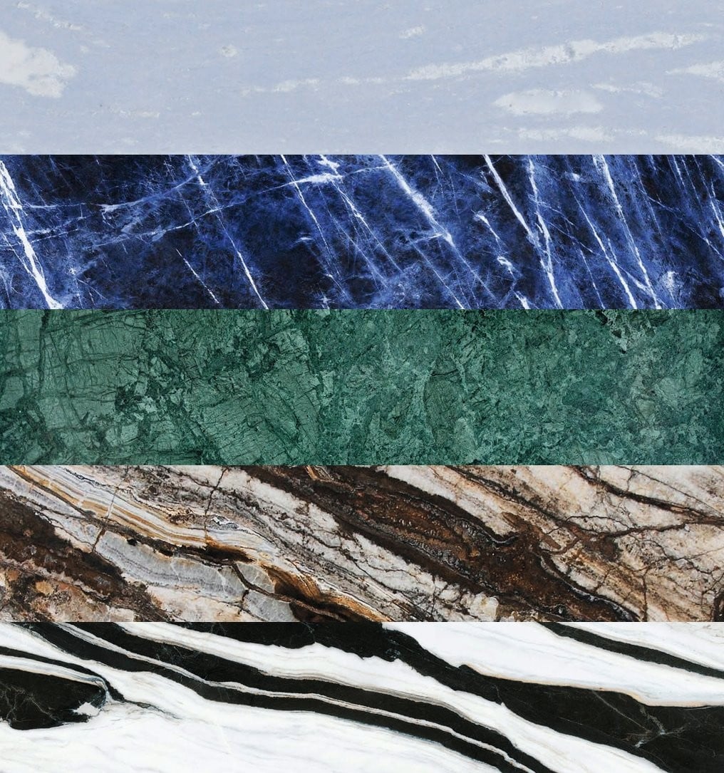 Fem exklusiva marmorsorter